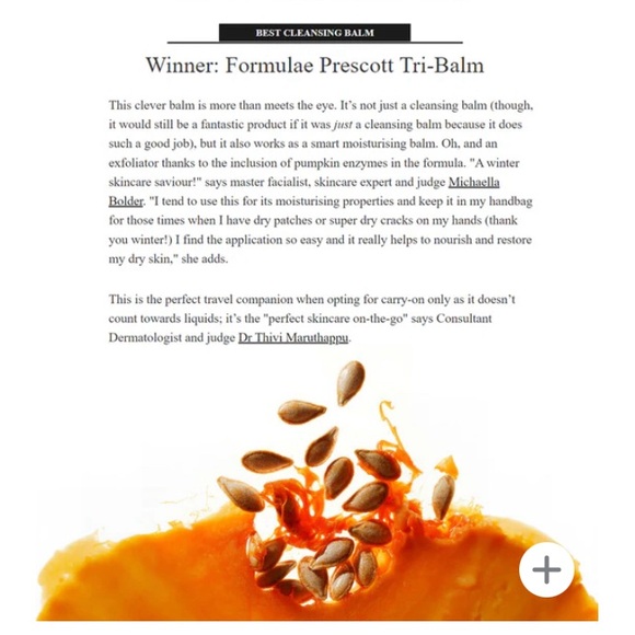 Formulae Prescotts 3 in 1 Tri Balm. Cleanse - Exfoliate - moisturize - Picture 4 of 4